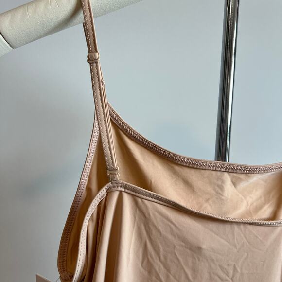 Auden Women's Pearl Tan Micro Cami with Adjustable Straps - Size Small - NWT - Picture 4 of 6